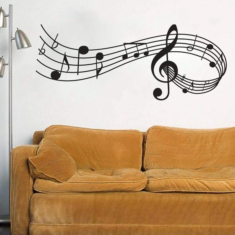 Наклейка на стіну Z6B7 Music Notes Melody 24 x 58 см, фото №4