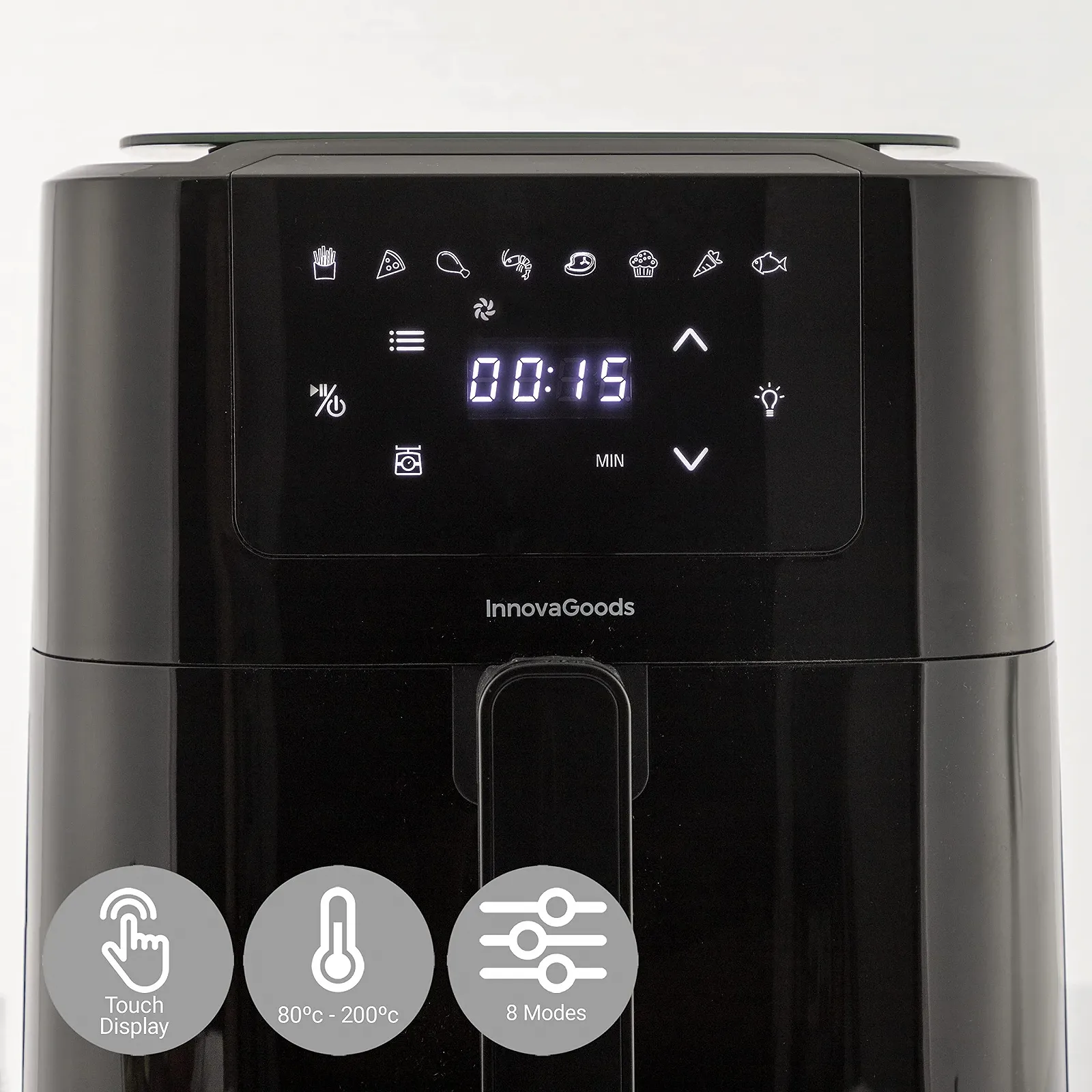 Мультипіч InnovaGoods 5 л 1500 Вт 8 програм Чорна, фото №4 Мультипіч InnovaGoods 5 л 1500 Вт 8 програм Чорна, фото №4