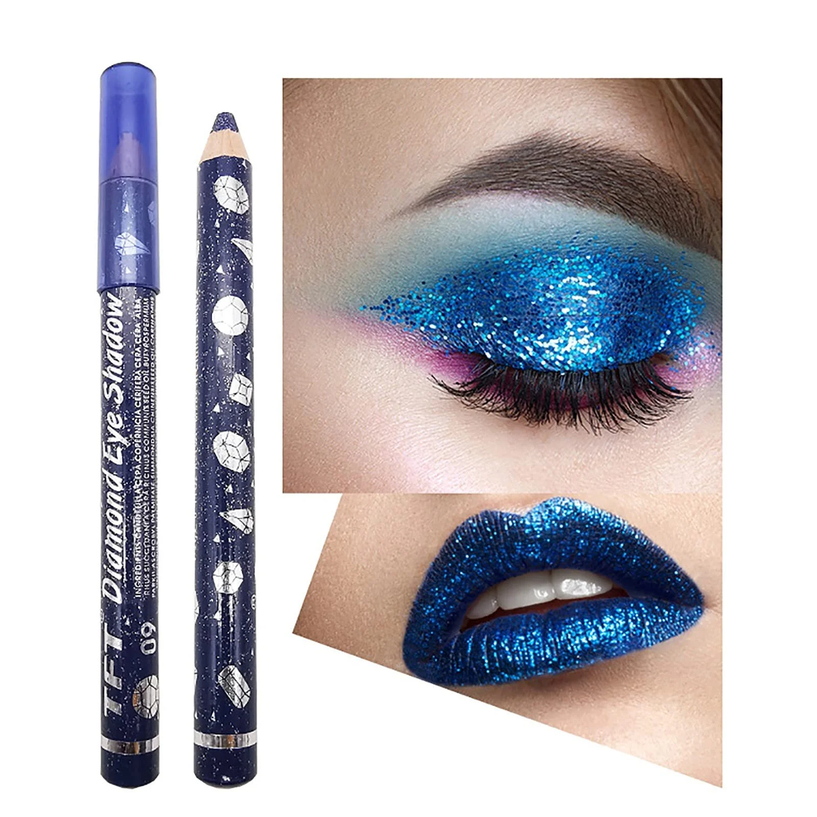 Жидкие тени для век Glitter Metallic Eyeshadow, мерцающий макияж, фото №2