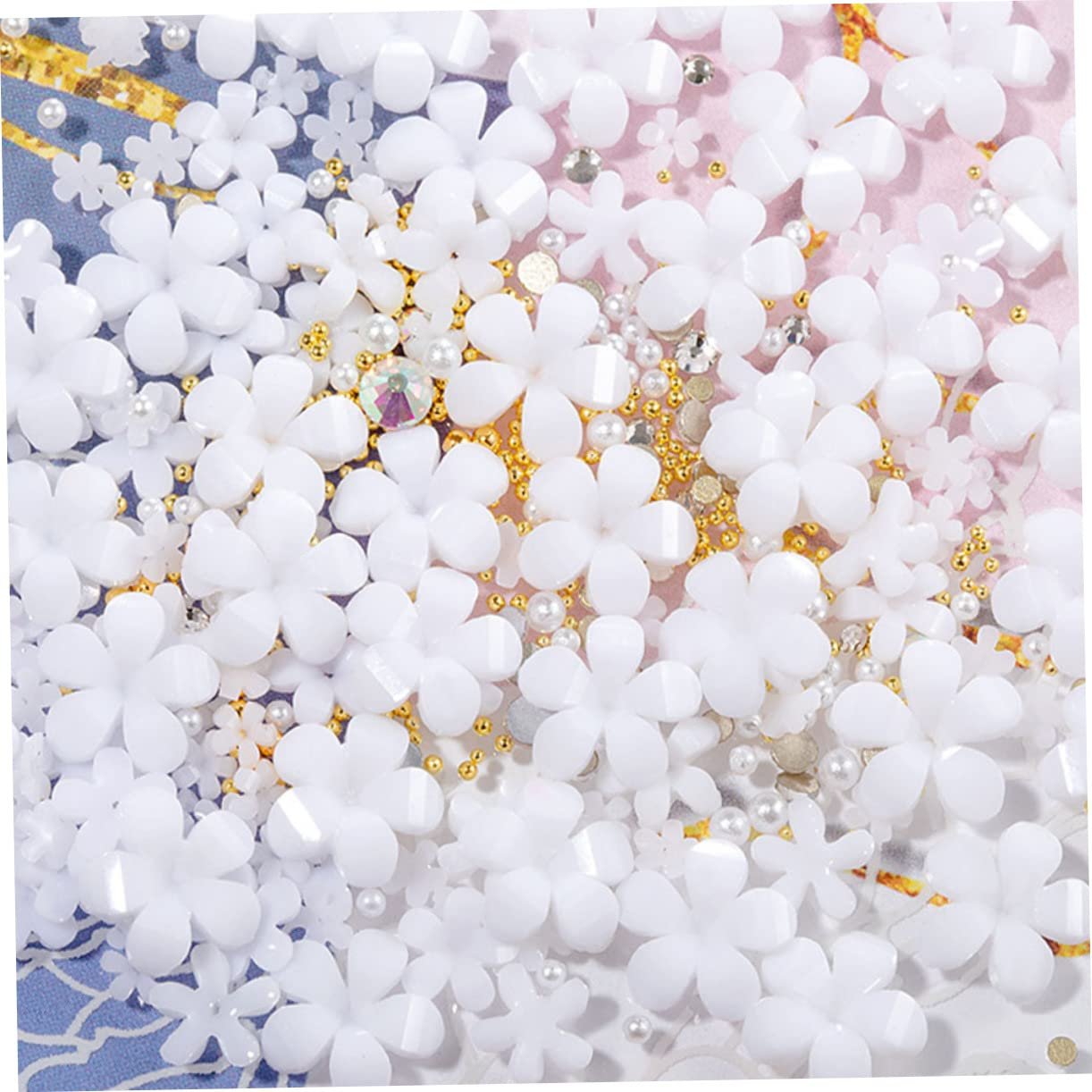 Мини стразы Аксессуары для маникюра Белые стразы, фото №2