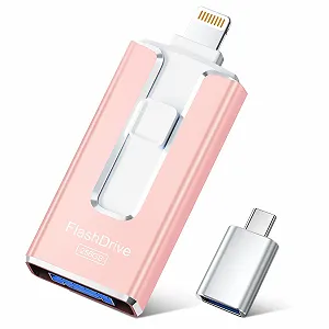USB-накопичувач SUDEHO 256 ГБ 4 в 1 MFi Certified Рожевий металік - Фото 1