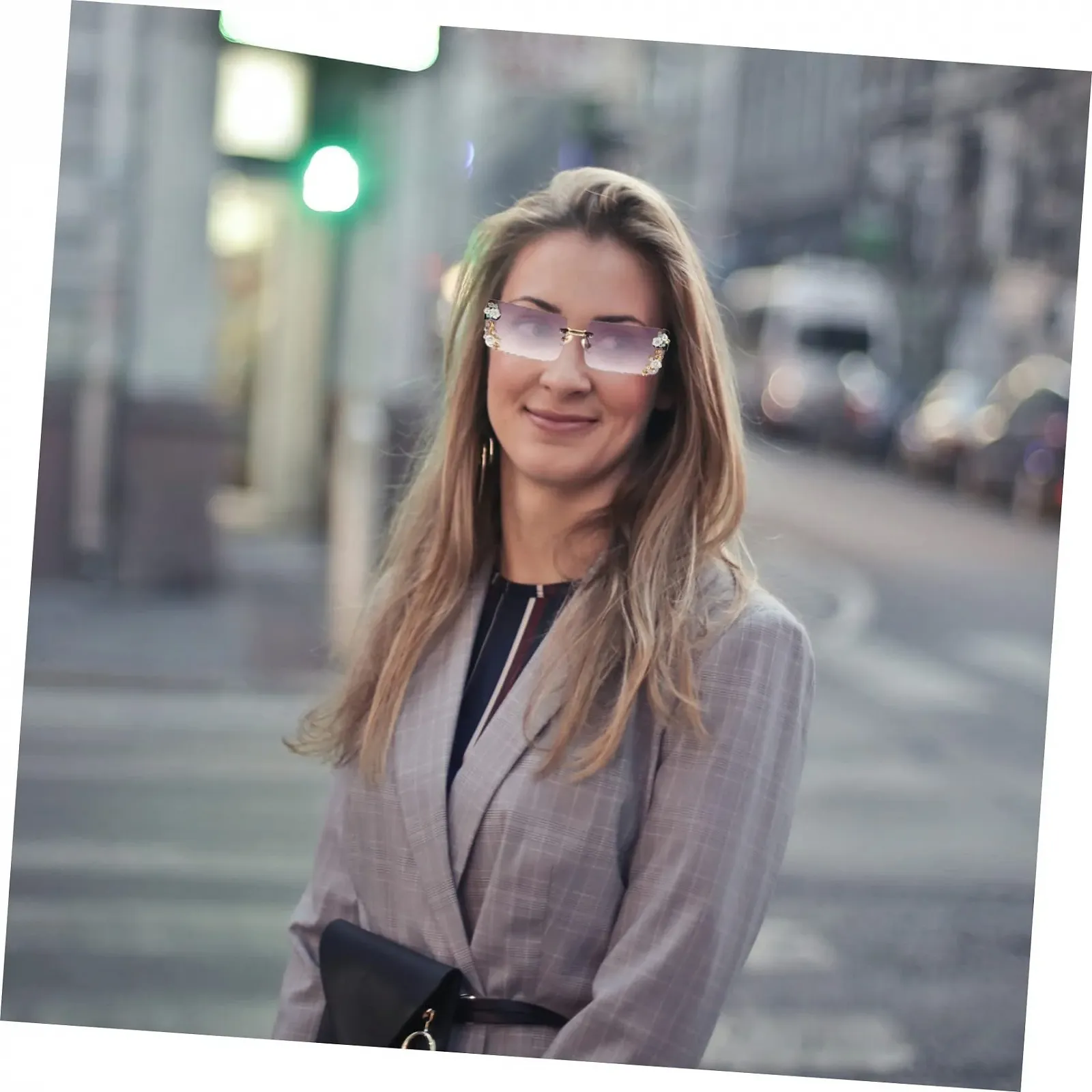 Набір окулярів PACKOVE, 2 шт., модні для жінок, без оправи, фото №3