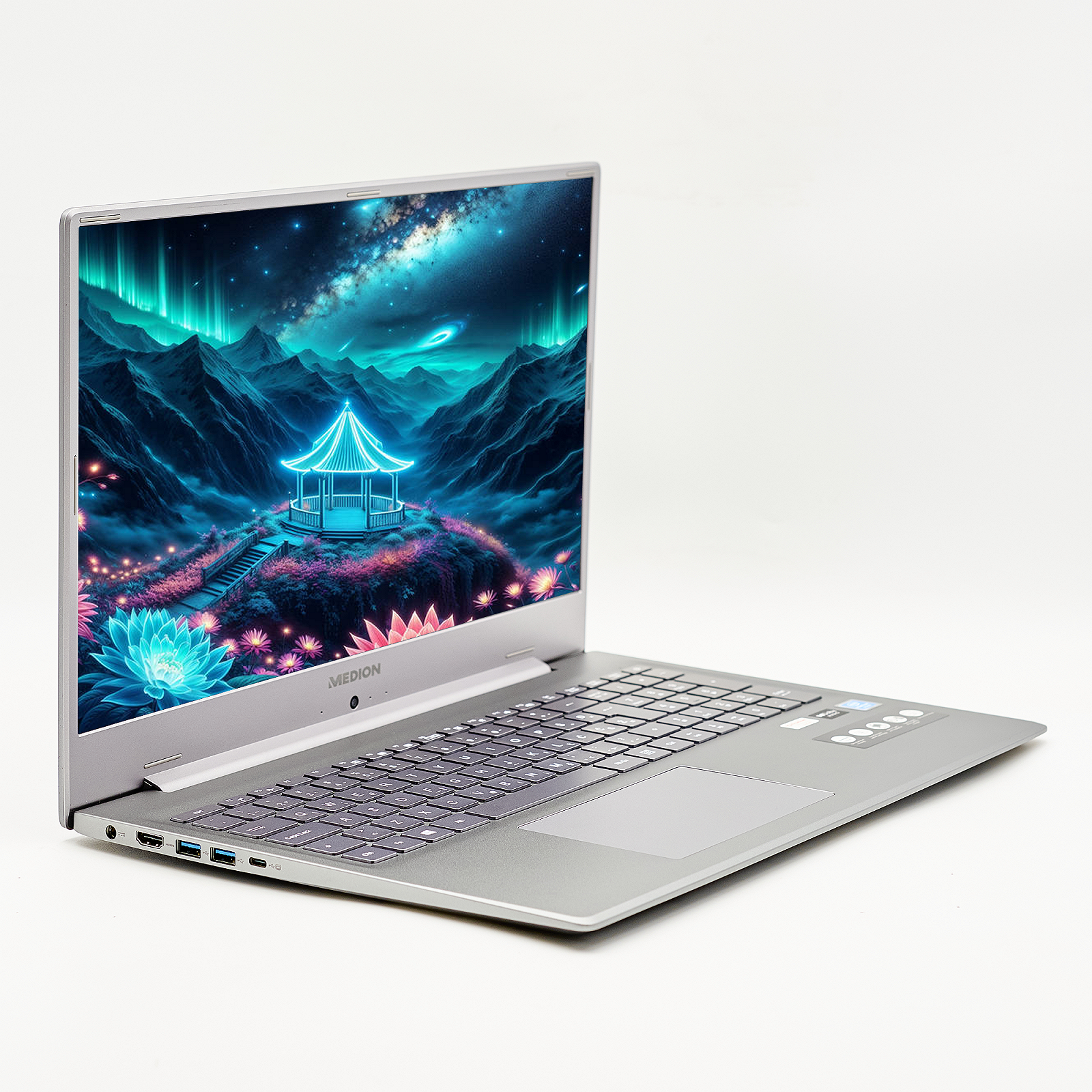 Ноутбук Medion Akoya E17201 17.3 дюйма RAM 8 ГБ SSD 256 ГБ Intel Graphics Металлический корпус Цвет Win10, фото №2