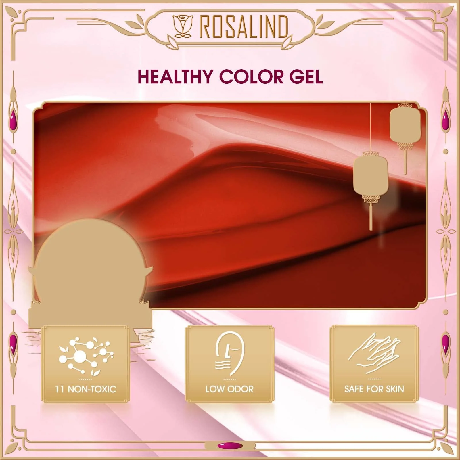 Гель-лак ROSALIND Набір 6 кольорів, фото №6