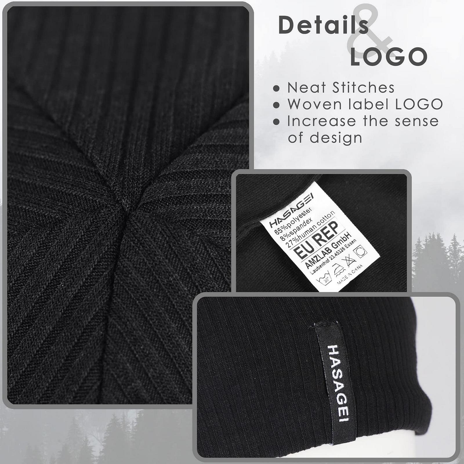 Шапка-біні HASAGEI Slouch для жінок, перехідний період, м'яка,, фото №5