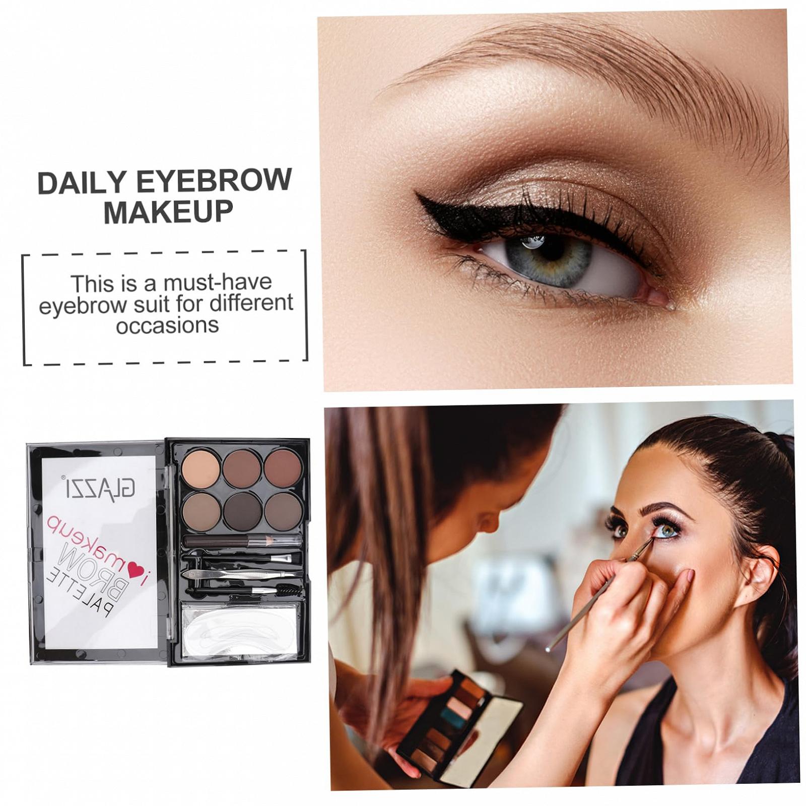 Набір Healvian Eyebrow Powder 4 Sets Eyebrow Powder Set Водостійкий ABS, фото №4