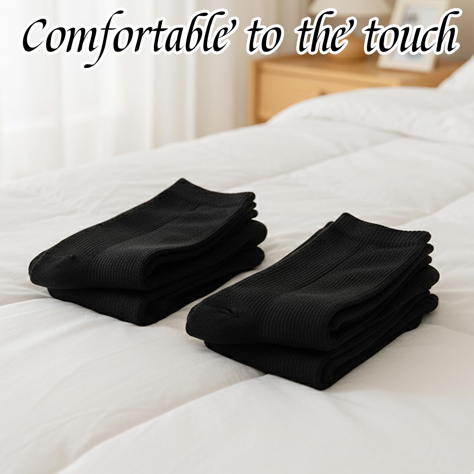 Женские гольфы 4 пары Длинные носки Удобные гольфы для женщин Дышащий материал Для повседневного использования и досуга, фото №5