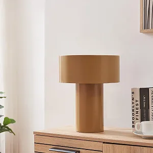 Настільна лампа приліжкова для читання lux.pro Kömn з відкритим металевим абажуром та кабелем 37 x 30 x 30 см Коричнева synthetic.ua - Фото 1