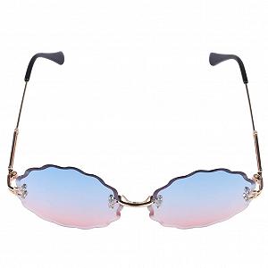 Окуляри Без оправи PACKOVE 2 шт Мода Метал Квіткові Декоративні Золота оправа synthetic.ua - Фото 1