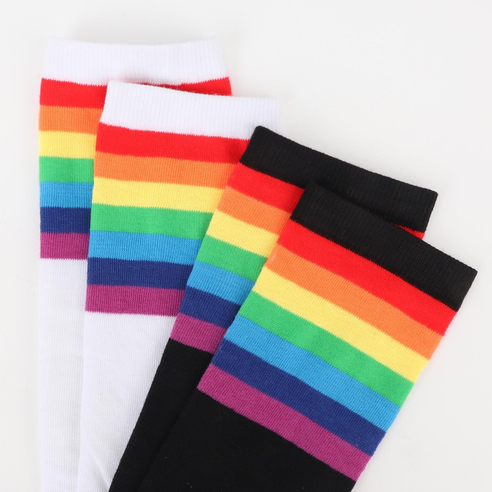 Высокие носки DRESHOW Женские выше колена, полосатые, фото №4