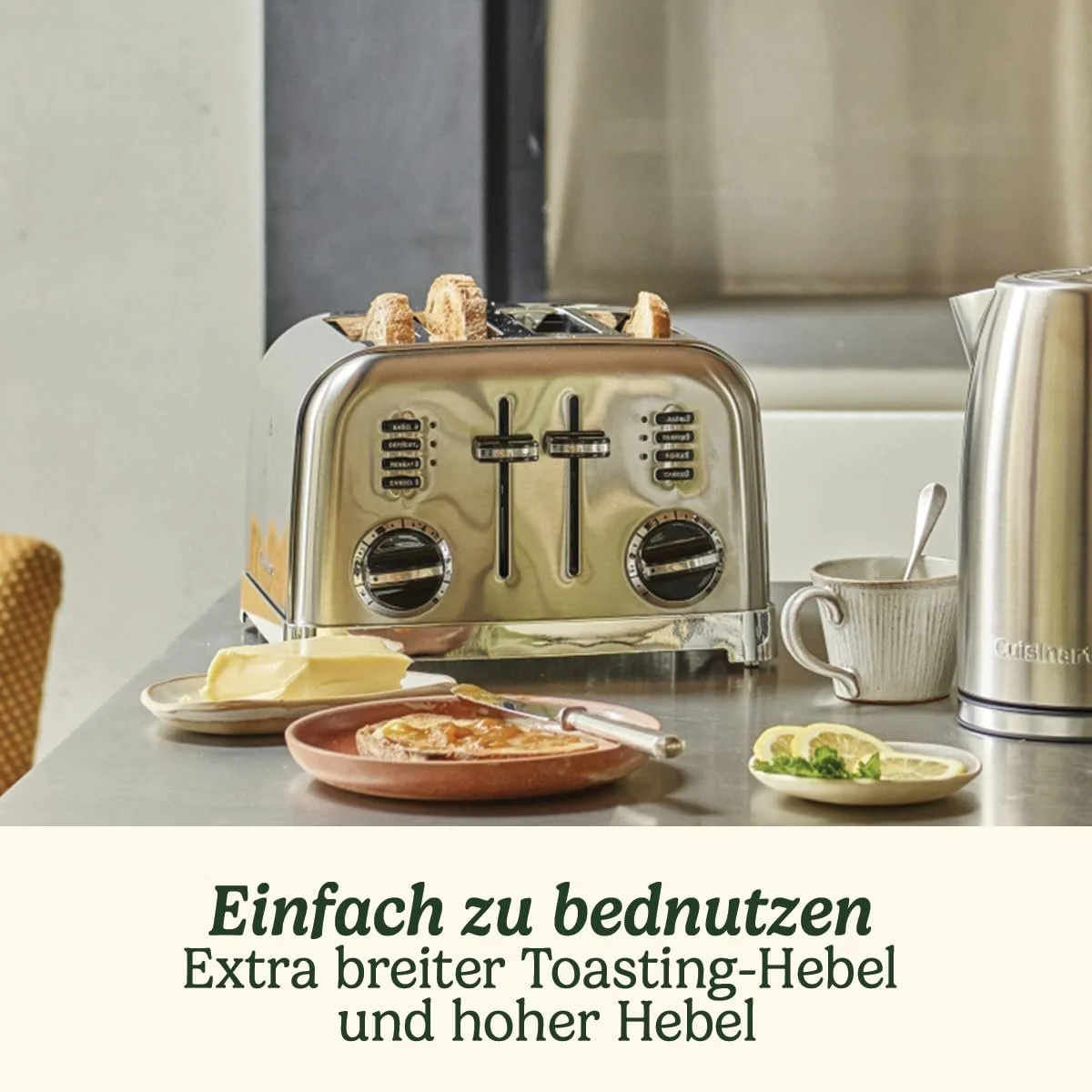 Тостер Cuisinart CPT180E 4-Schlitz American Style, фото №3 Тостер Cuisinart CPT180E 4-Schlitz American Style, фото №3
