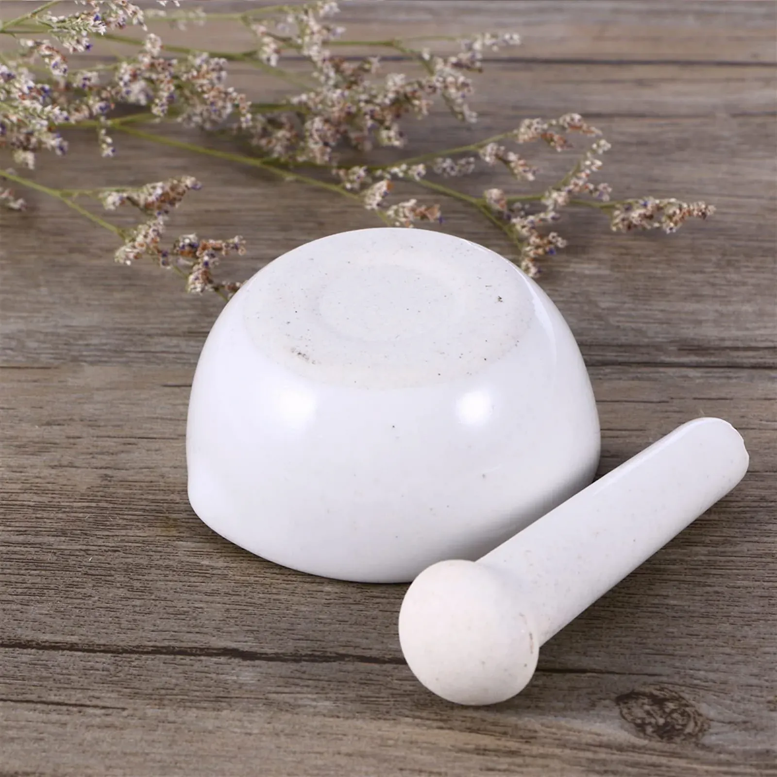 Набір керамічної ступки з товкачиком у китайському стилі, фото №4