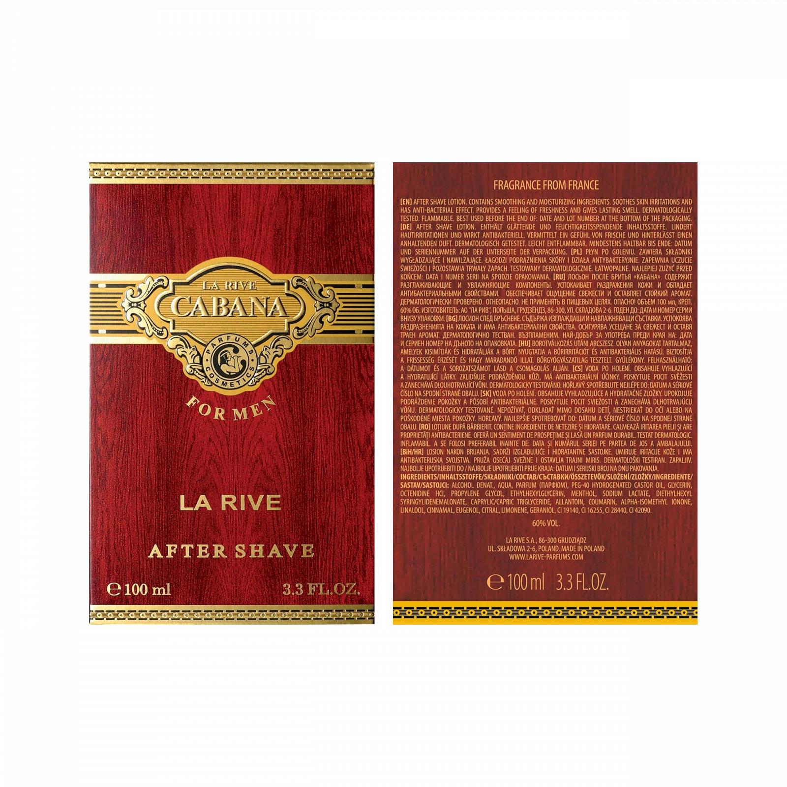 Лосьон после бритья LA RIVE Cabana 100 мл, фото №2 Лосьон после бритья LA RIVE Cabana 100 мл, фото №2