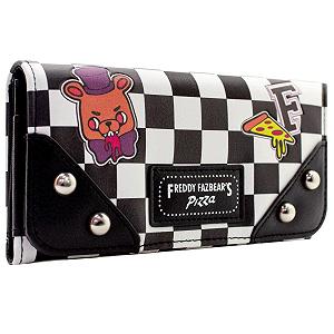 Кошелек Tri-Fold Fazbear Freddy Five Nights Lets Eat White с отделением для ID и карт - Фото 1