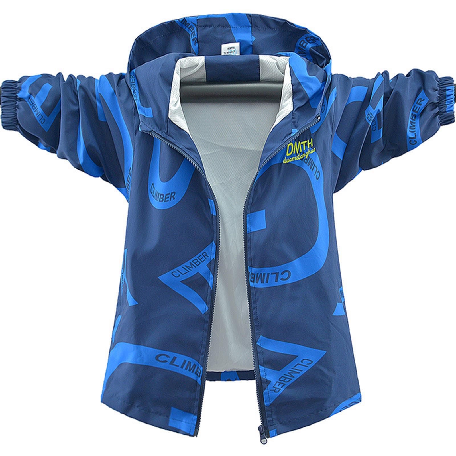 Куртка для мальчиков среднего и старшего возраста, двухслойная детская куртка-топ на весну и осень, универсальная куртка на молнии с капюшоном и длинными рукавами, повседневная куртка с капюшоном (3-15 лет), фото №8 Куртка для мальчиков среднего и старшего возраста, двухслойная детская куртка-топ на весну и осень, универсальная куртка на молнии с капюшоном и длинными рукавами, повседневная куртка с капюшоном (3-15 лет), фото №8