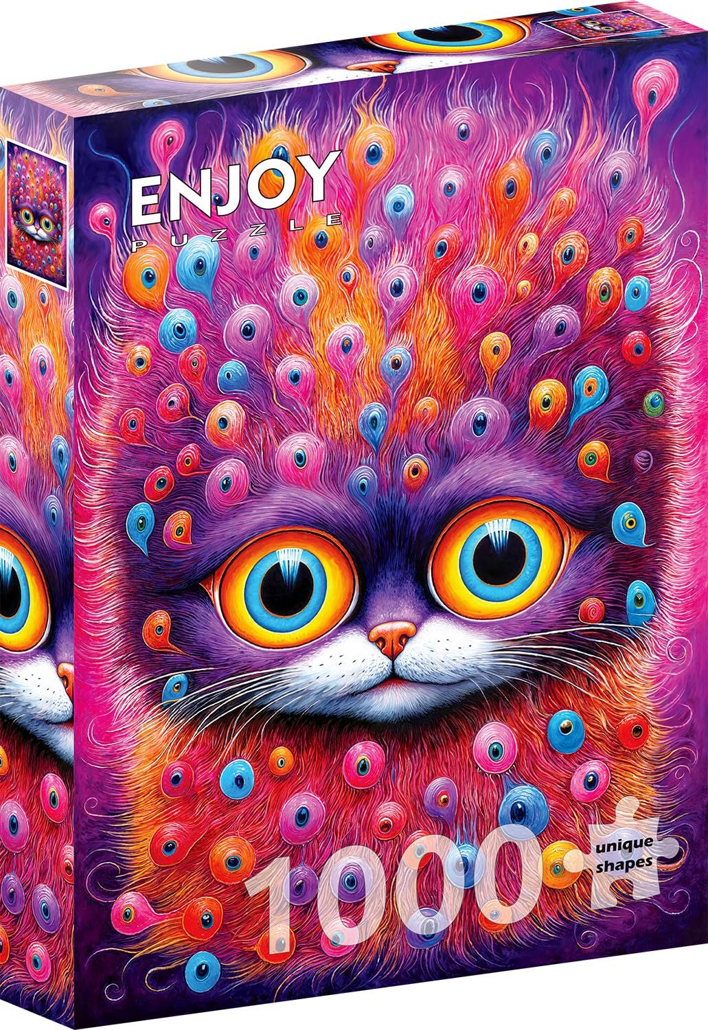 Пазл ENJOY Puzzle Abstract Cat with Many Funny Eyes 1000 елементів Матовий, фото №1