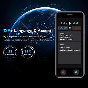 Перекладач A40, Голосовий AI з 5-дюймовим екраном, Фотопереклад 8 Mп, 139 мов synthetic.ua - Фото 1