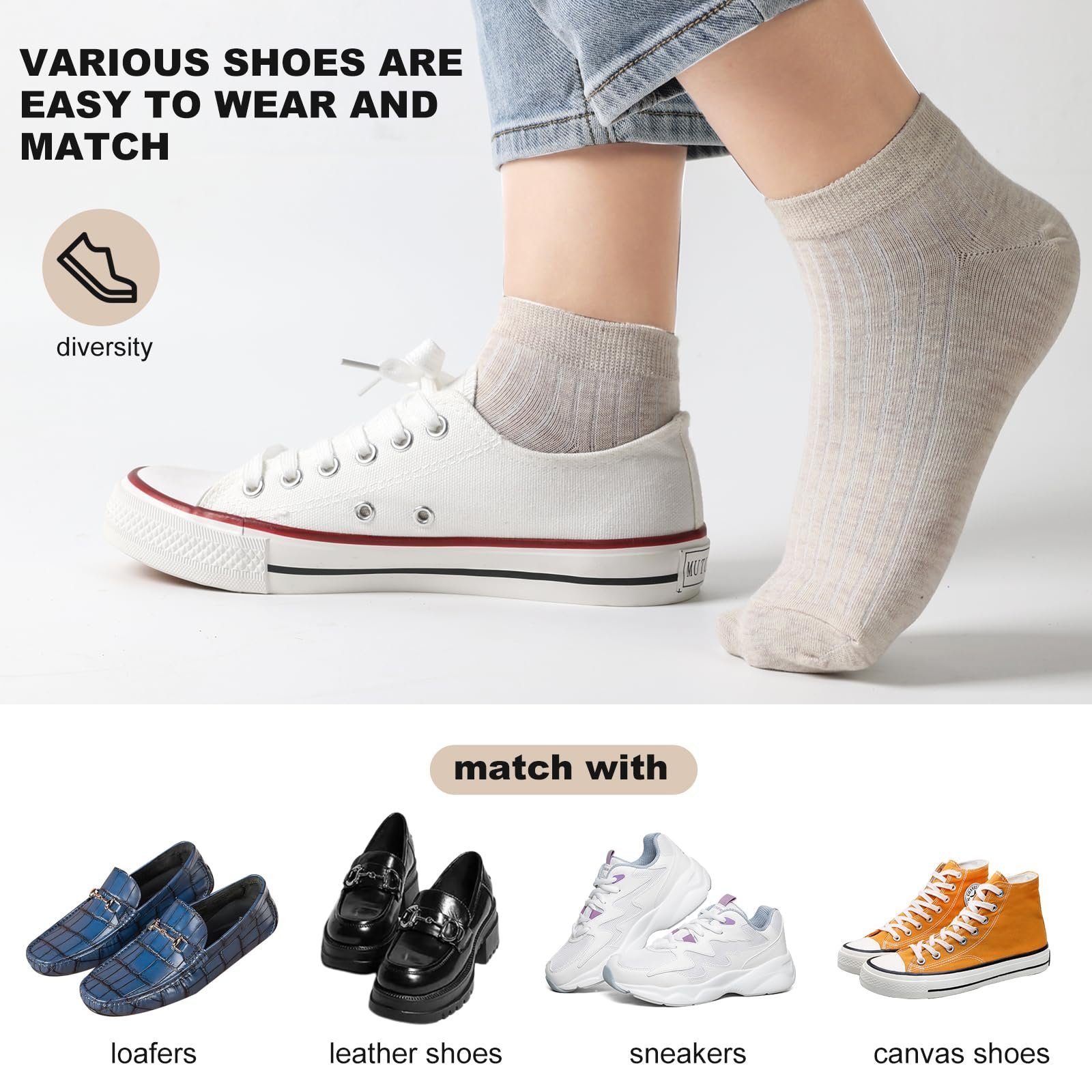 Жіночі шкарпетки Тип Trainer 10 пар, фото №4