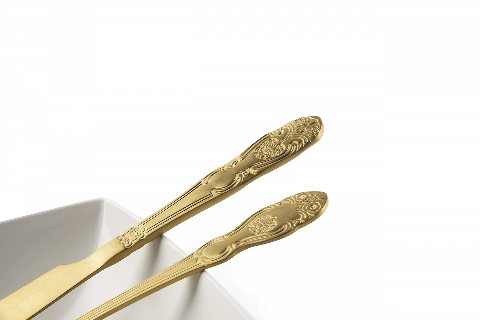 Набір столових приборів Excelsa Baroque Gold, 4 предмети, фото №3