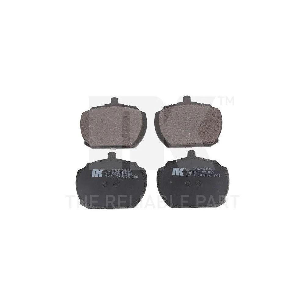 Комплект гальмівних колодок, дискове гальмо NK 229922 для BEDFORD ROVER TRIUMPH VAUXHALL, фото №1 Комплект гальмівних колодок, дискове гальмо NK 229922 для BEDFORD ROVER TRIUMPH VAUXHALL, фото №1