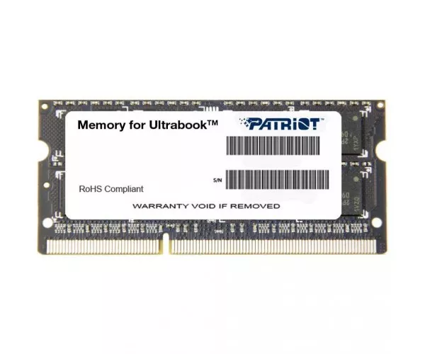Память PATRIOT 8 GB SO-DIMM DDR3L 1600 MHz PSD38G1600L2S, фото №1 Память PATRIOT 8 GB SO-DIMM DDR3L 1600 MHz PSD38G1600L2S, фото №1