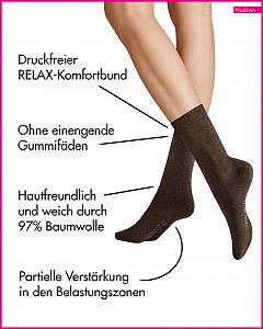 Жіночі шкарпетки Hudson Relax Cotton Sod Ladies Knit Socks synthetic.ua - Фото 1