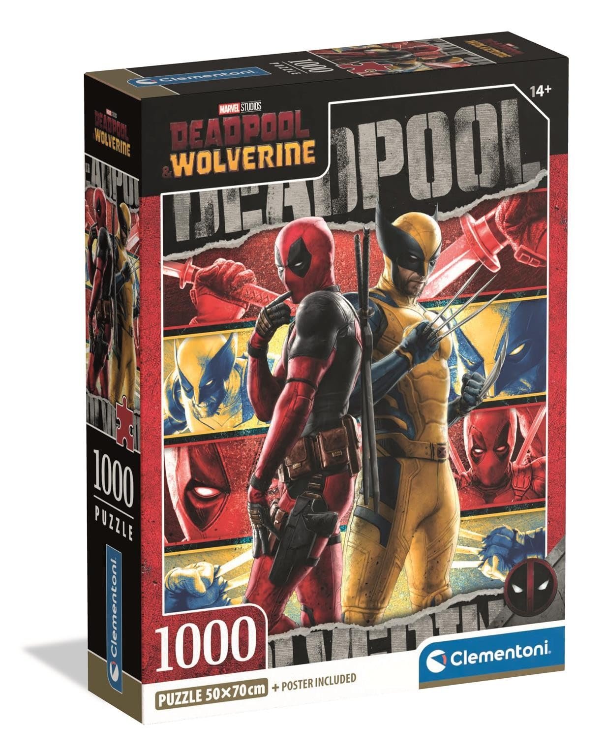 Пазл Clementoni Marvel Deadpool 1000 елементів Compact Box (37050), фото №1