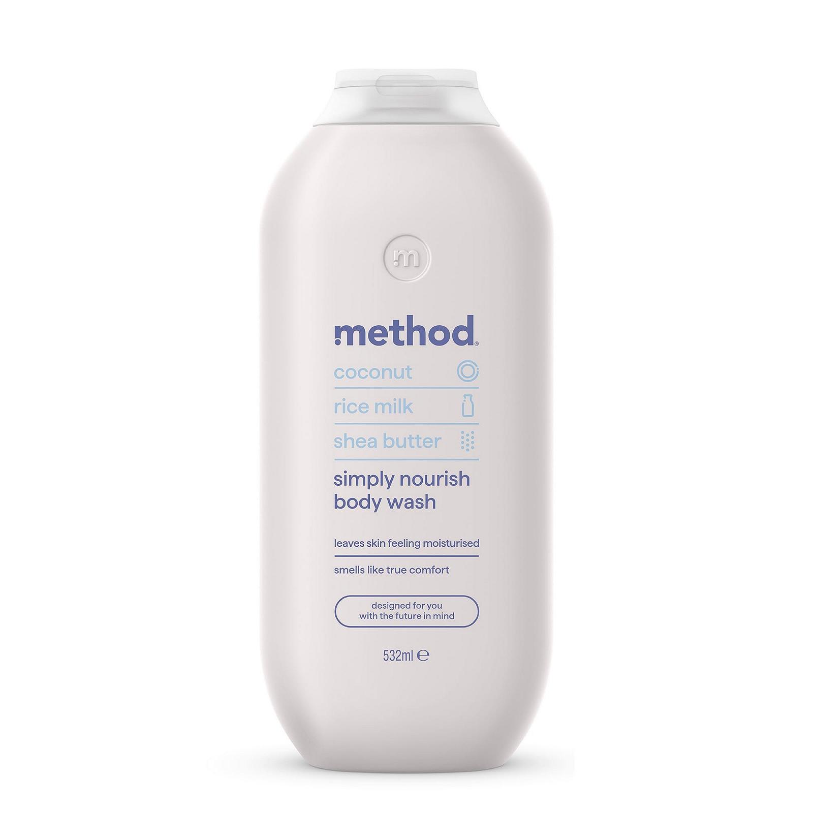 Гель для душа Method Simply Nourish Coconut, Rice Milk and Shea Butter 18 унций, фото №1