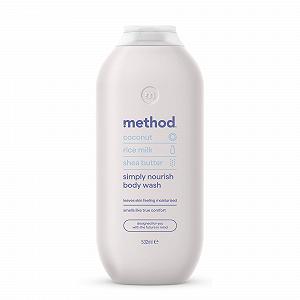 Гель для душа Method Simply Nourish Coconut, Rice Milk and Shea Butter 18 унций - Фото 1