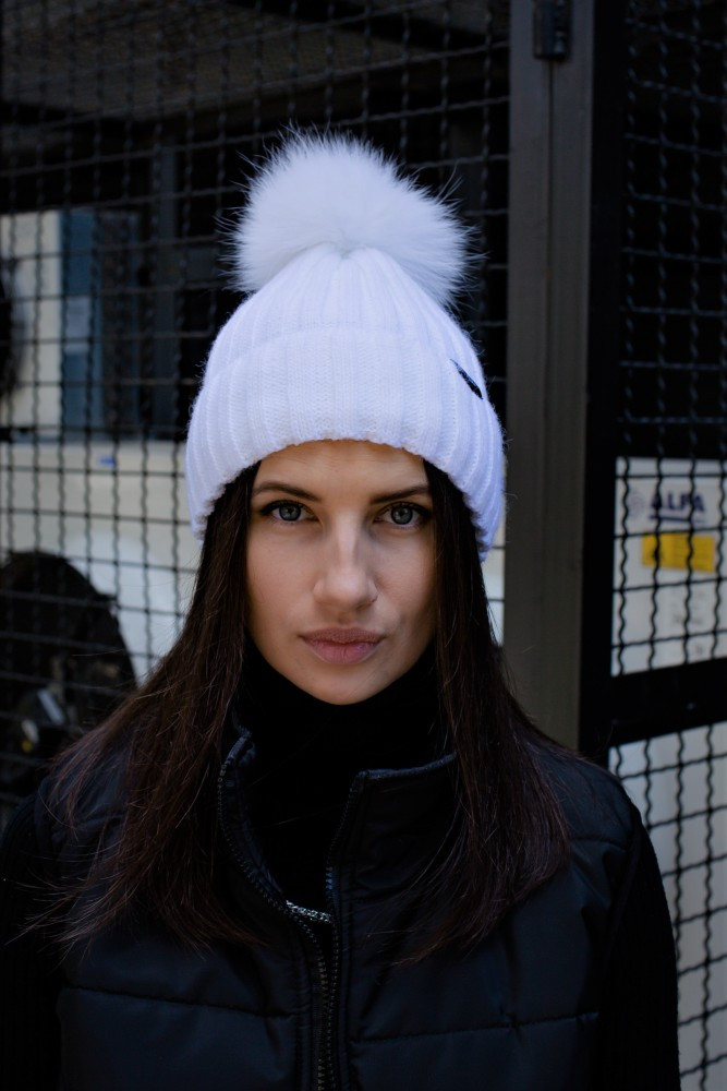 Зимова Шапка Without General Logo White, фото №6 Зимова Шапка Without General Logo White, фото №6