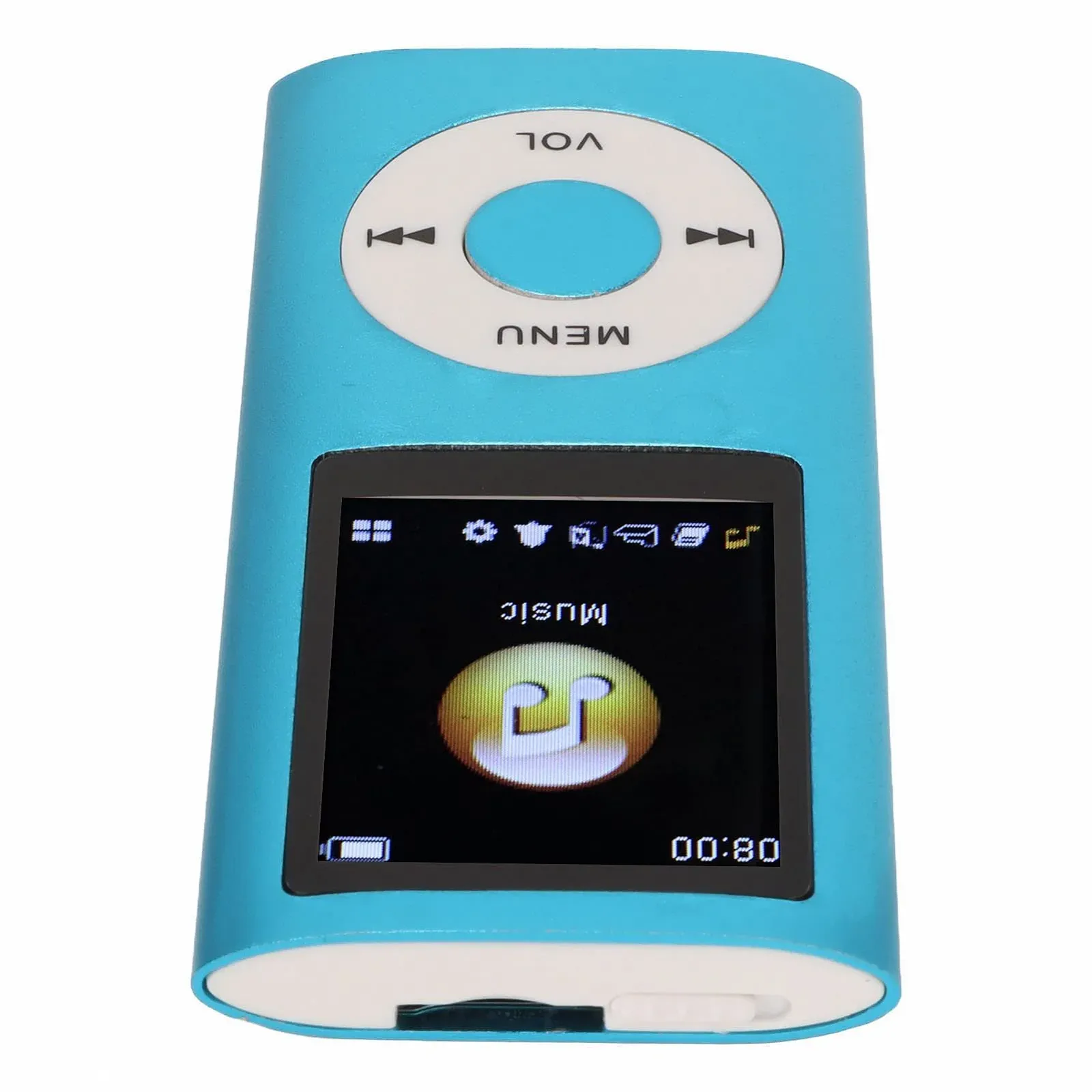 MP3 плеєр Bewinner TF Card до 64 ГБ, цифровий 1,8-дюймовий LCD екран, портативний HiFi з Lossless Sound та динаміком Синій, фото №8