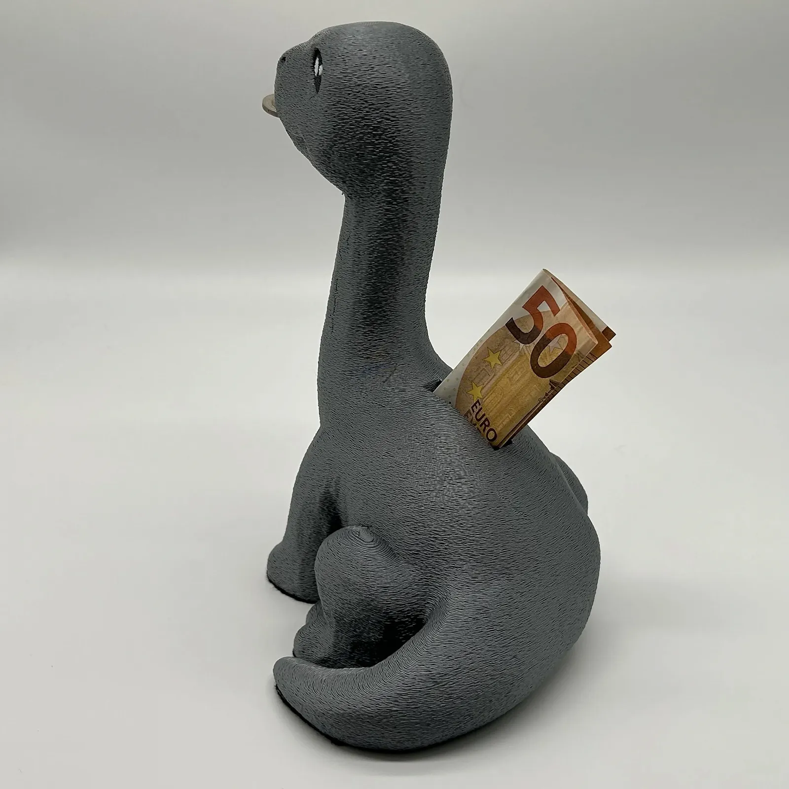 Скарбничка Dinosaur 3D Printed PLA Personalised Silver, фото №3