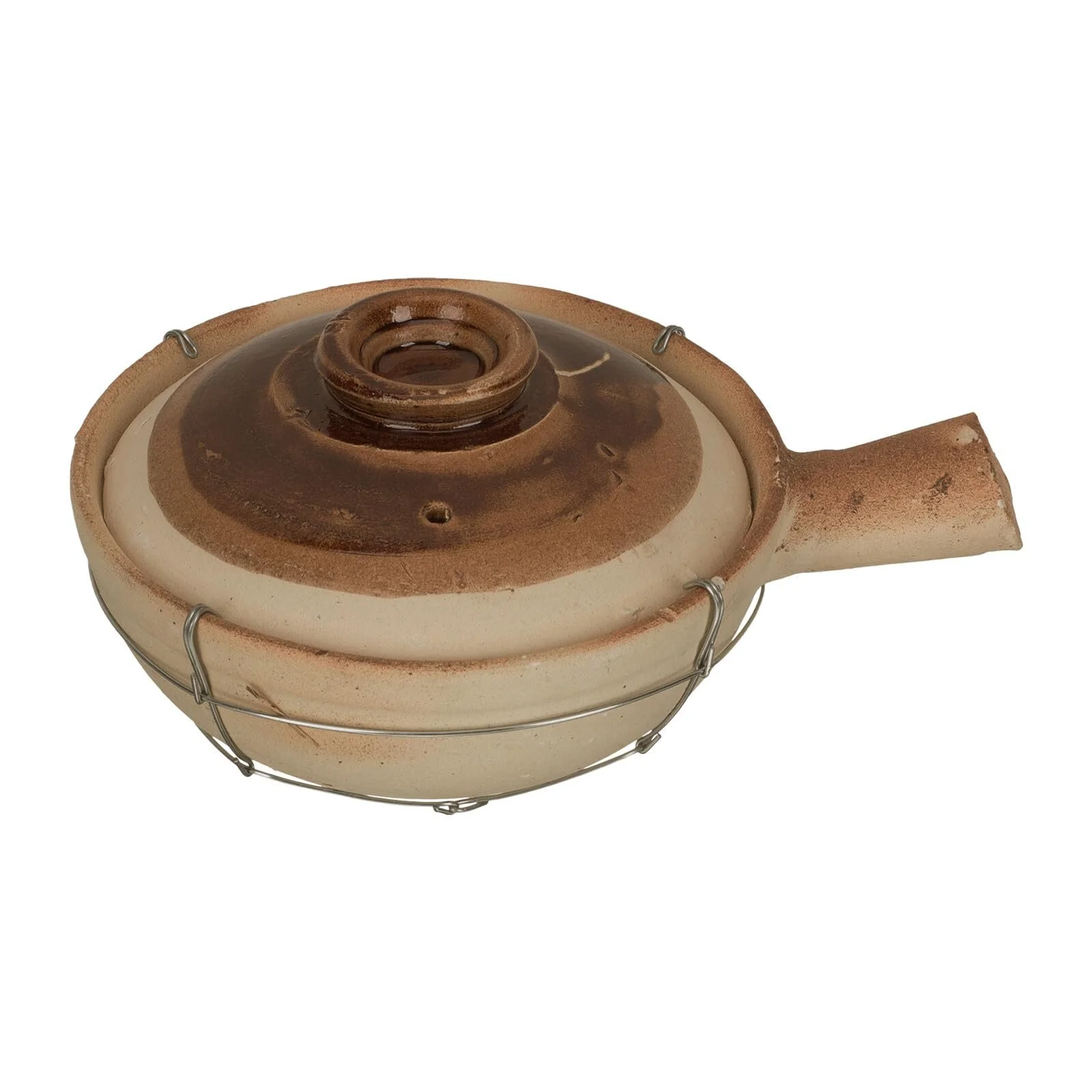 Кастрюля керамическая 0,5 л с ручкой для плова и рагу, фото №1