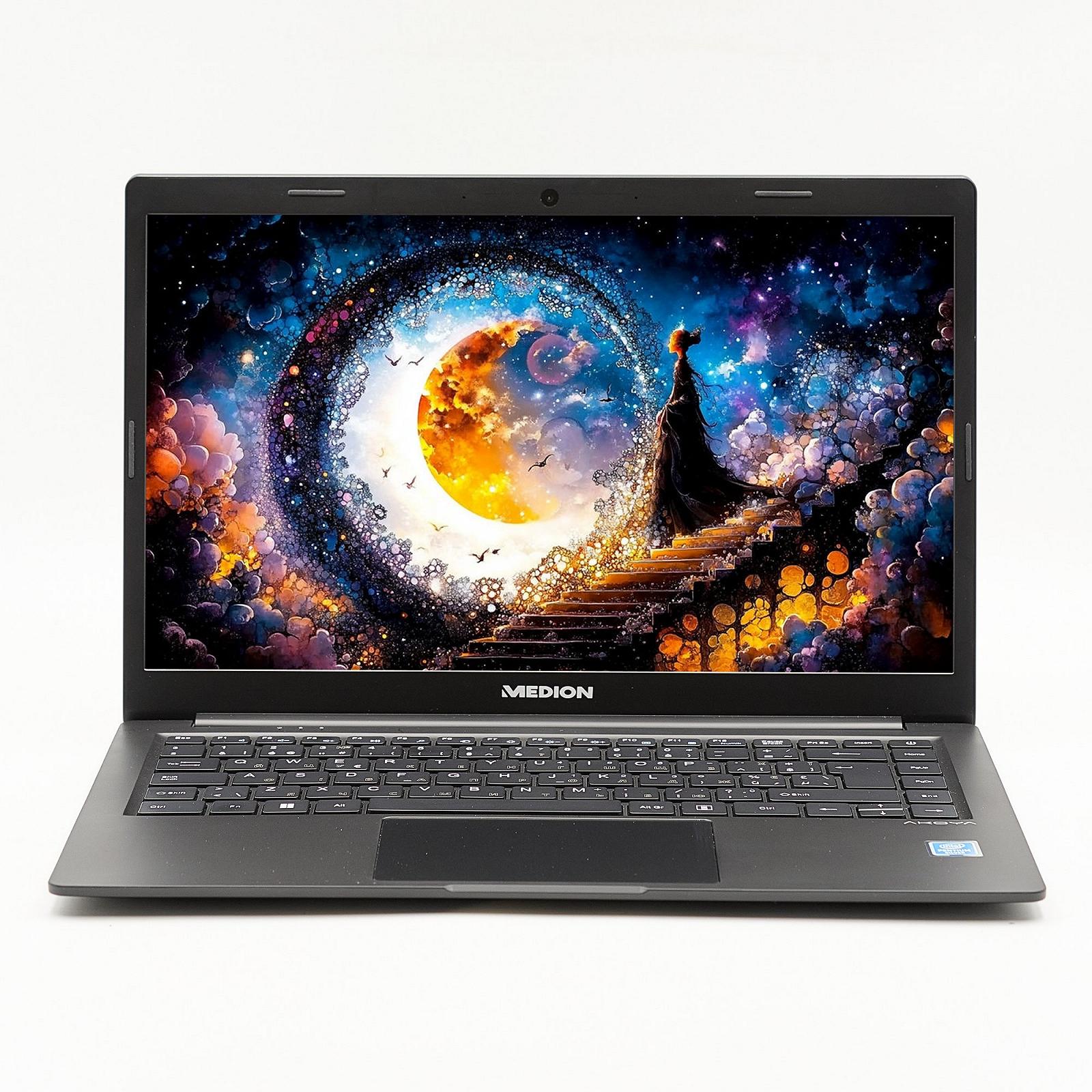 Ноутбук 14" Medion (Lenovo Group) Akoya E4252 Intel RAM 8 ГБ SSD 128 ГБ Intel Graphics Метал Ультрабук Win10 (4461), фото №1