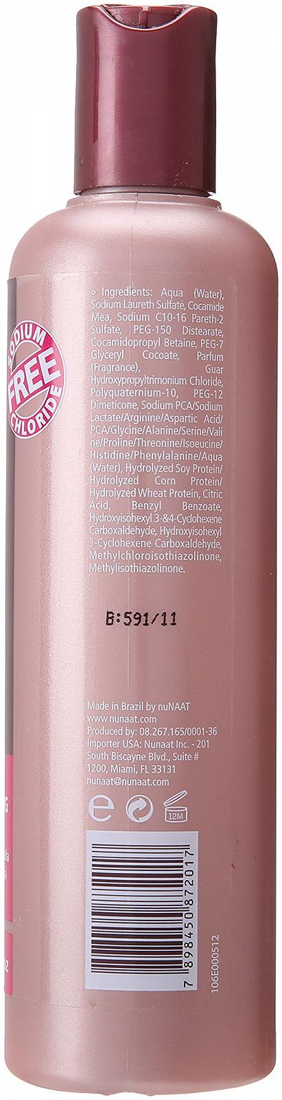 Шампунь NuNaat Brazilian Keratin Глибоке Зволоження 300 мл, фото №2 Шампунь NuNaat Brazilian Keratin Глибоке Зволоження 300 мл, фото №2