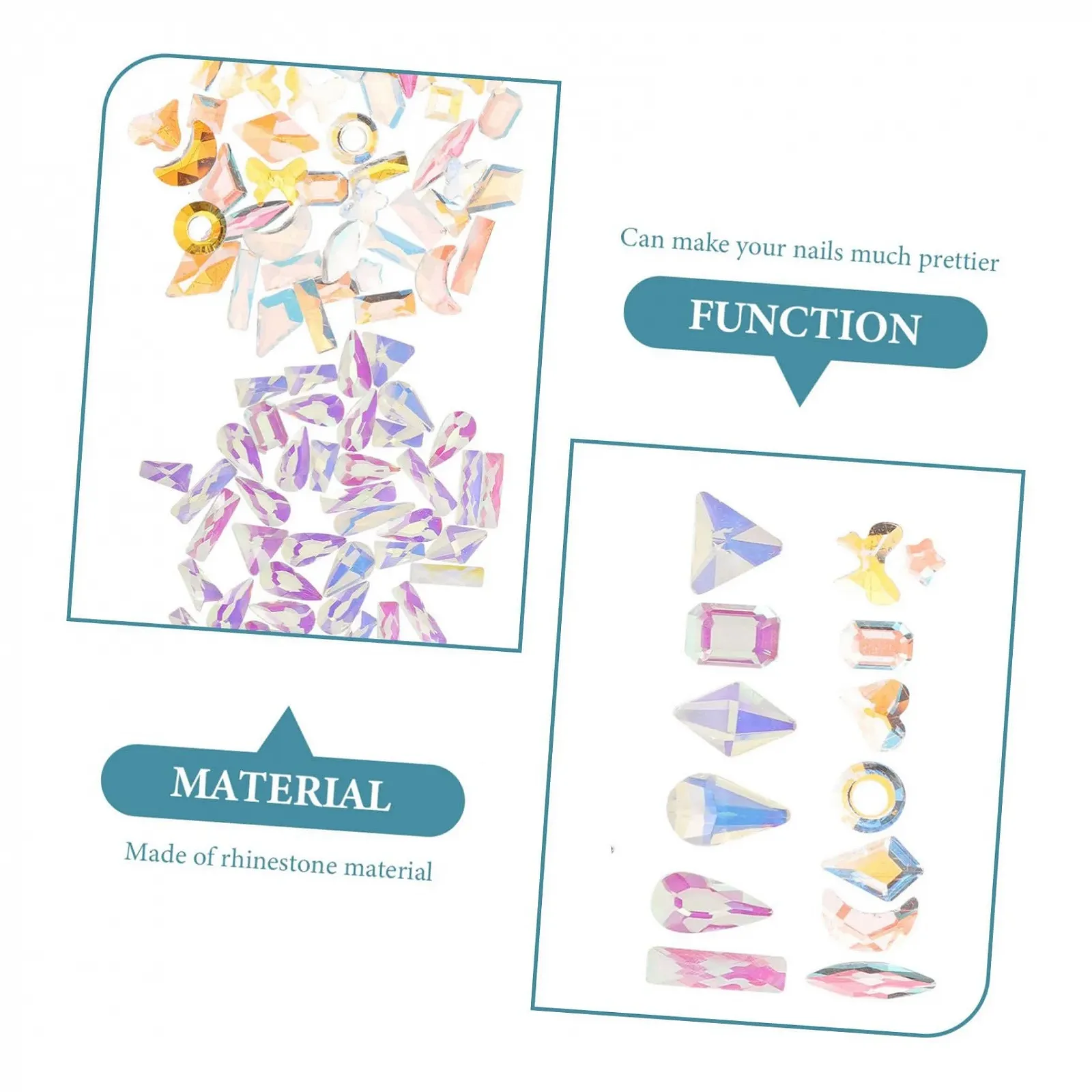 Стразы для ногтей с подвесками для маникюра, маленькие стразы для ногтей для женщин, подвески со стразами для маникюра, фото №9