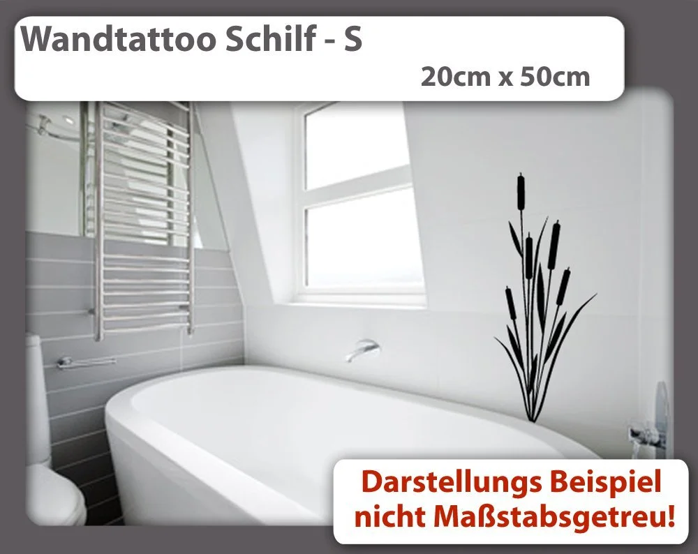 Наклейка на стіну Duvar Tattoo Reed S 20 см x 50 см 23 кольори, фото №2