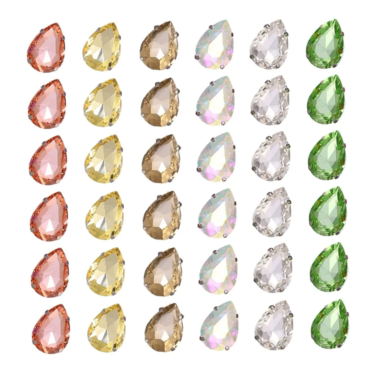 Стрази Крапля Водоспаду 150 шт. Різні Кольори, фото №8