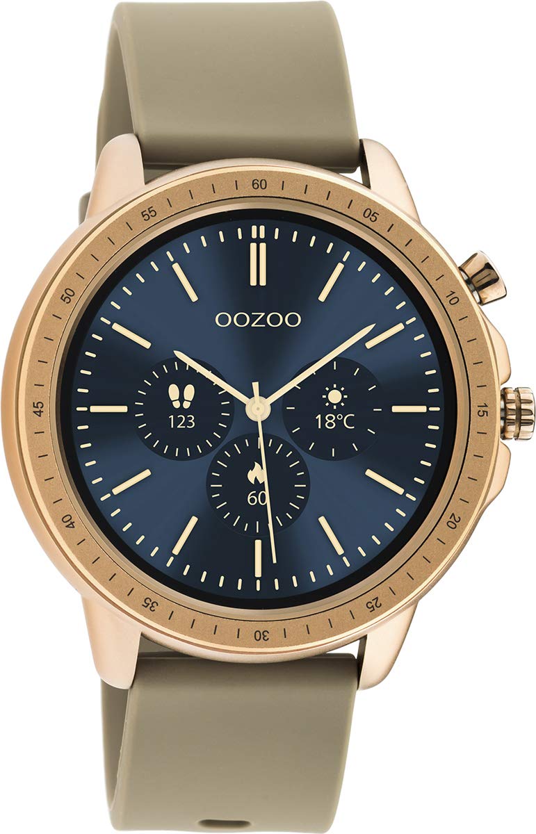 Смарт-годинник Oozoo 45 мм з 20 мм силіконовим ремінцем, фото №2