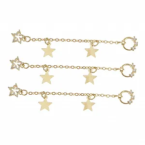 Прикраса для нігтів  Ланцюжки для нігтів зі зірками - Фото 1