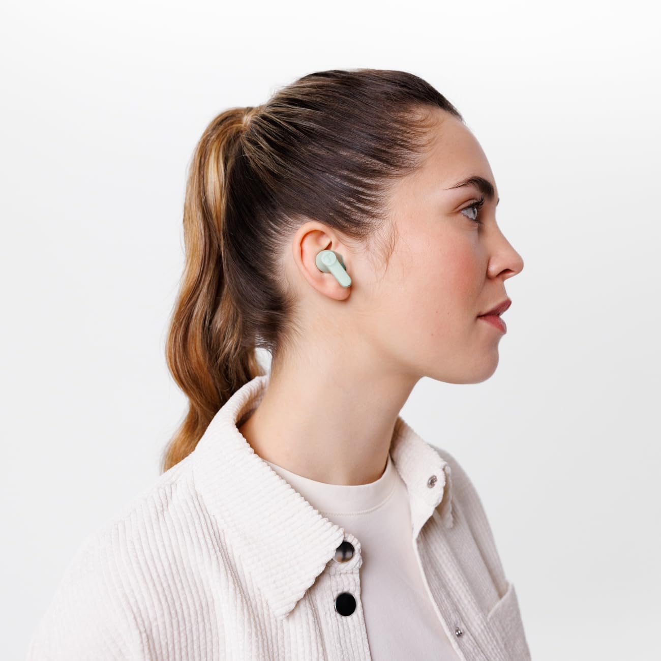 Навушники Teufel AIRY TWS 2 Бездротові Вкладки Bluetooth True Wireless з Активним Шумозаглушенням, IPX4 Зелений, фото №5