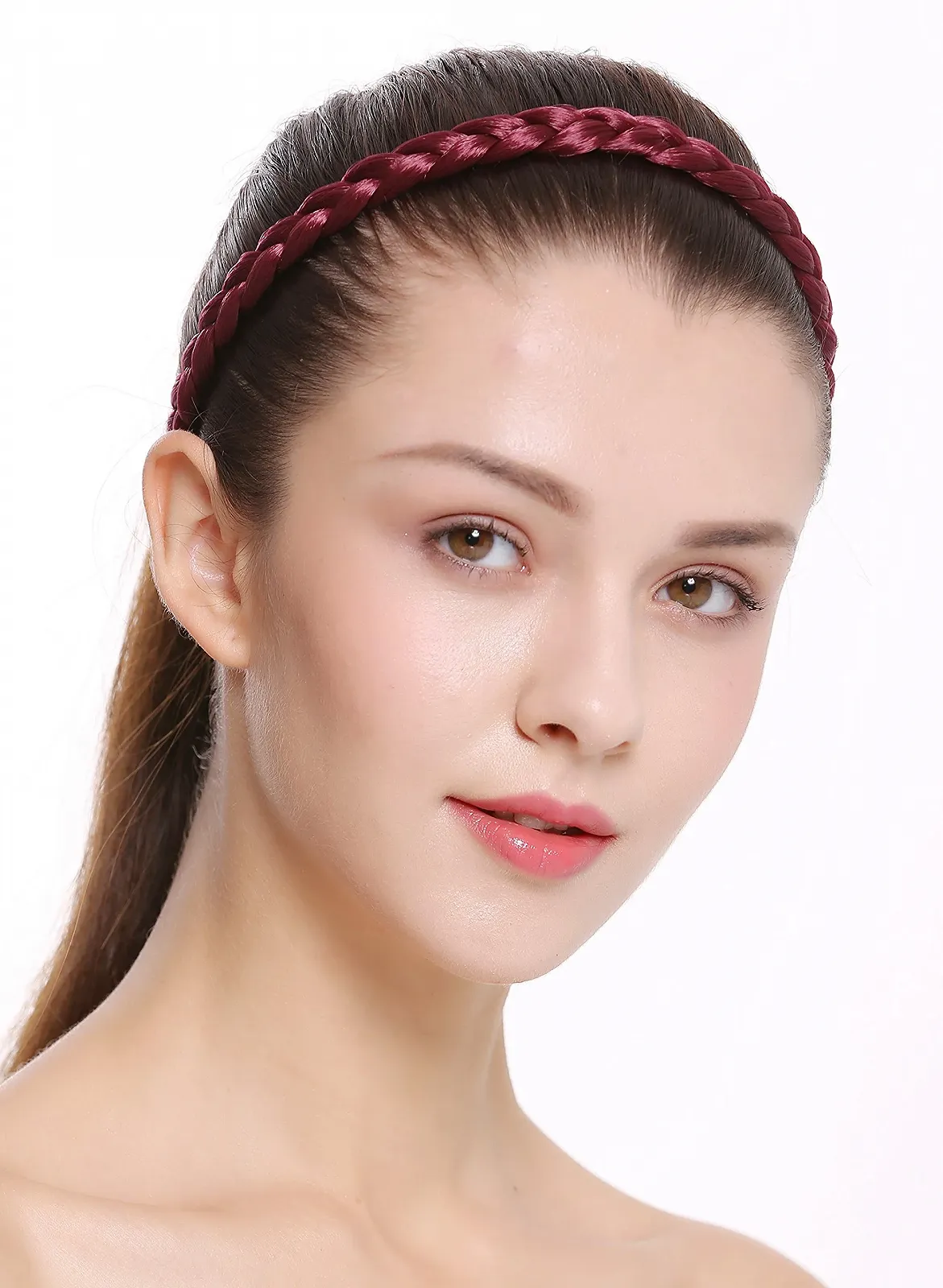 Обруч для волосся WIG ME UP Вузький CXT-008-120 Плетений, фото №1