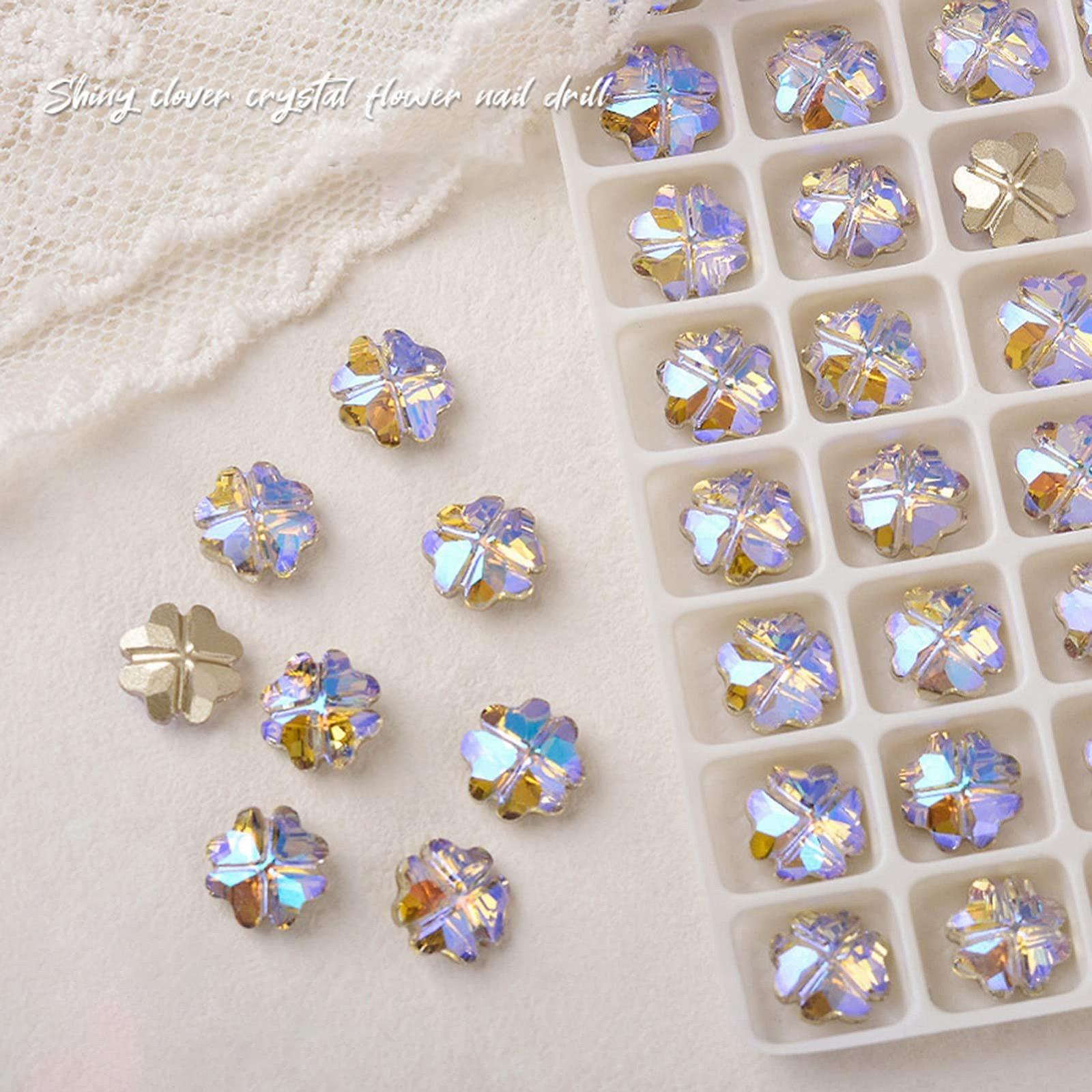 Стрази для нігтів Квітка 0,8 см x 0,8 см, фото №5