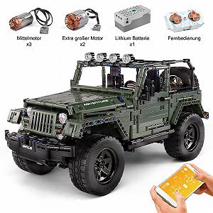 Набор Mould King Technik 13124 Внедорожник 1:8 Зеленый synthetic.ua - Фото 1
