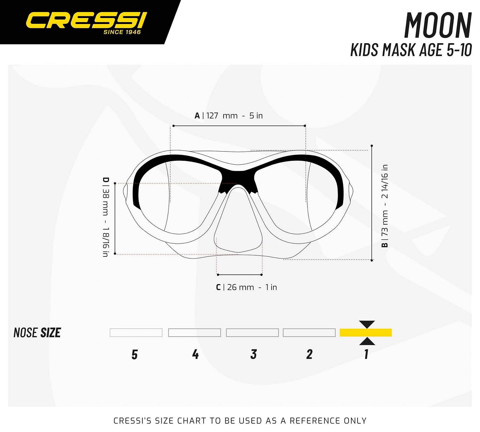 Маска Cressi Moon Kid Дитяча 7-15 років, фото №5
