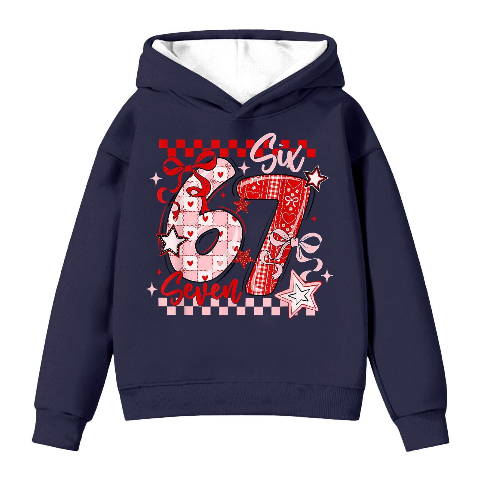 Толстовка Generisch 67 Fun Meme Детская Девочки Мода Drip Meme Пуловер С длинными рукавами Casual Одежда Зима Unisex Разноцветный, фото №3 Толстовка Generisch 67 Fun Meme Детская Девочки Мода Drip Meme Пуловер С длинными рукавами Casual Одежда Зима Unisex Разноцветный, фото №3