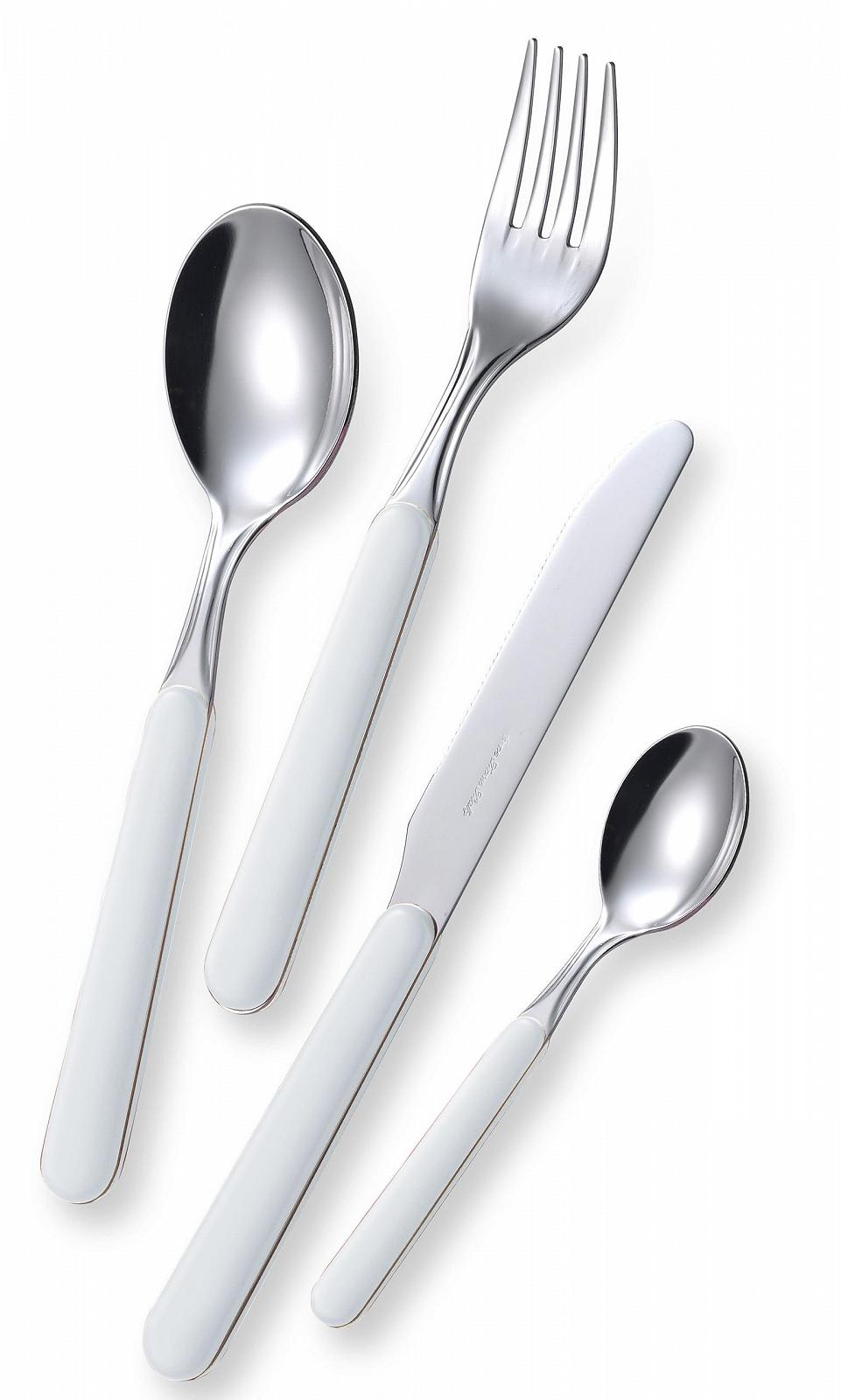 Набір столових приборів Eme Posaterie Bonita White, 24 предмети, фото №1