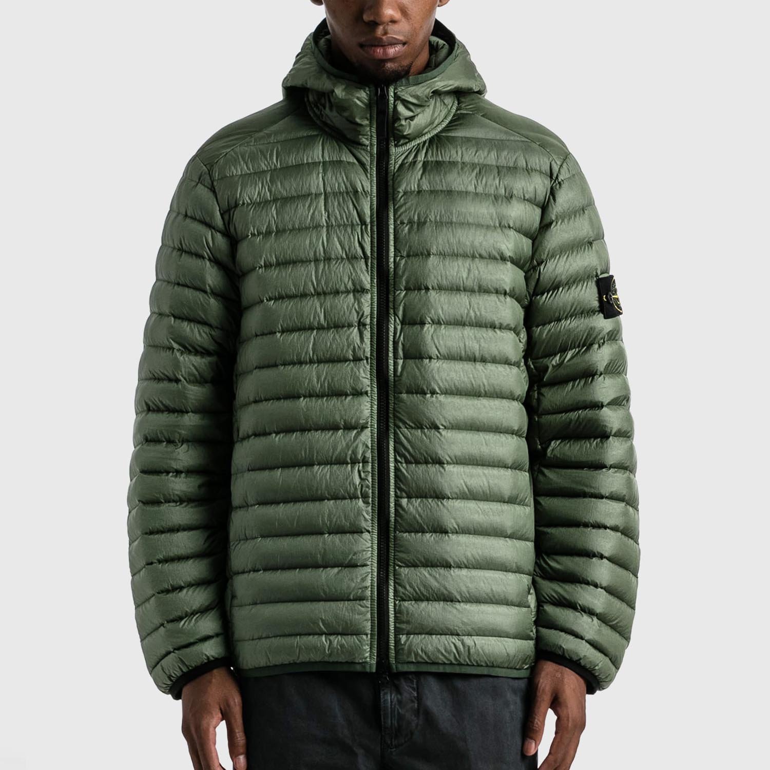 Куртка Stone Island Lightweight Packable Hooded Down зеленый XL, фото №1