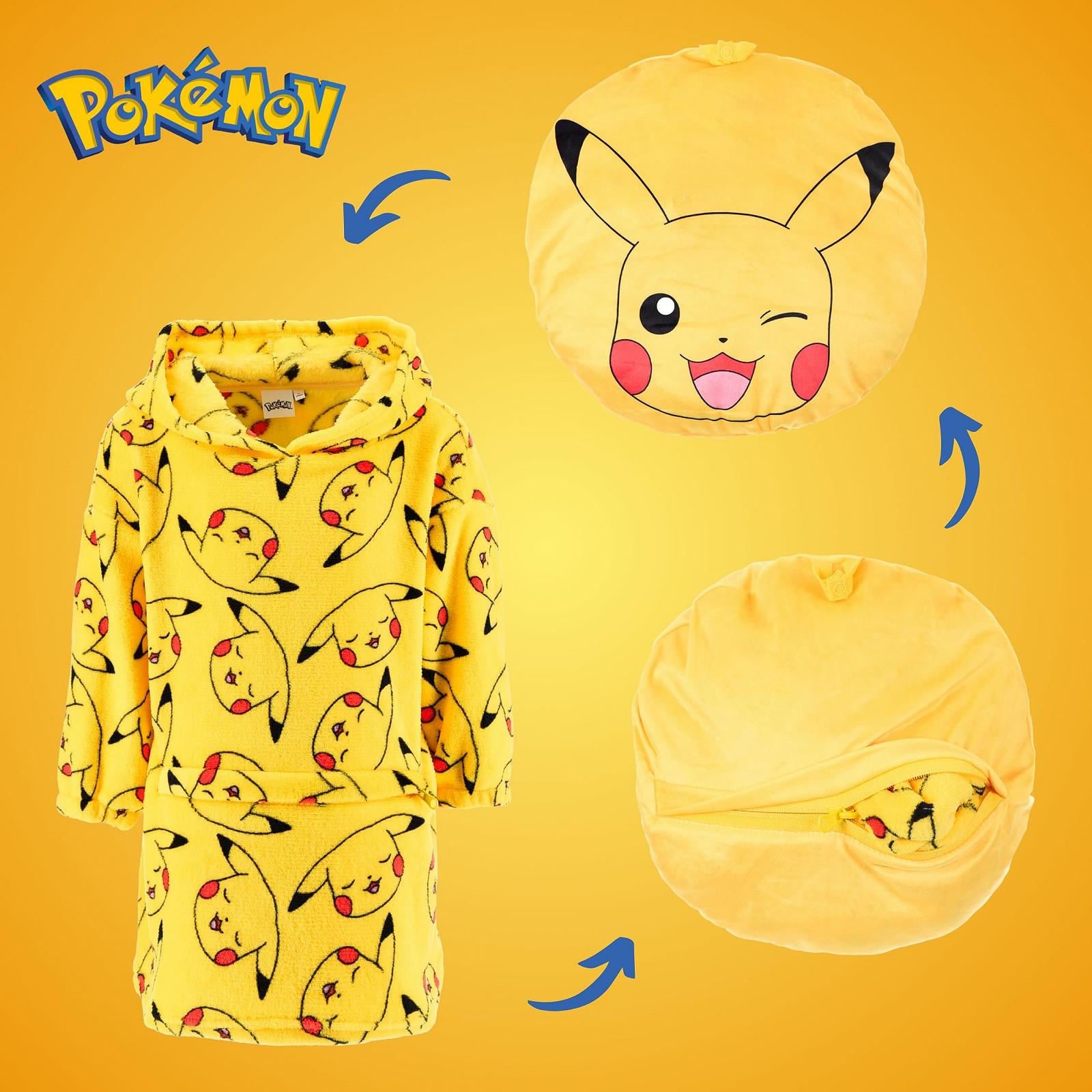 Ковдра-худі для хлопчиків Pokemon, м'яка флісова ковдра з дизайном, фото №6