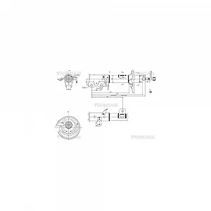 Амортизатор TRISCAN для FORD HYUNDAI, передня вісь зліва - Фото 1